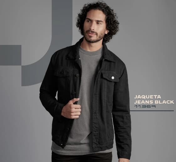 Jaqueta Masculina Lottus Preta