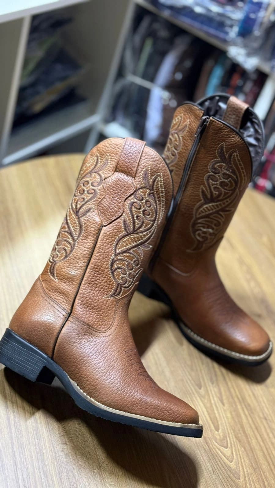 Bota Texana Feminina Caramelo