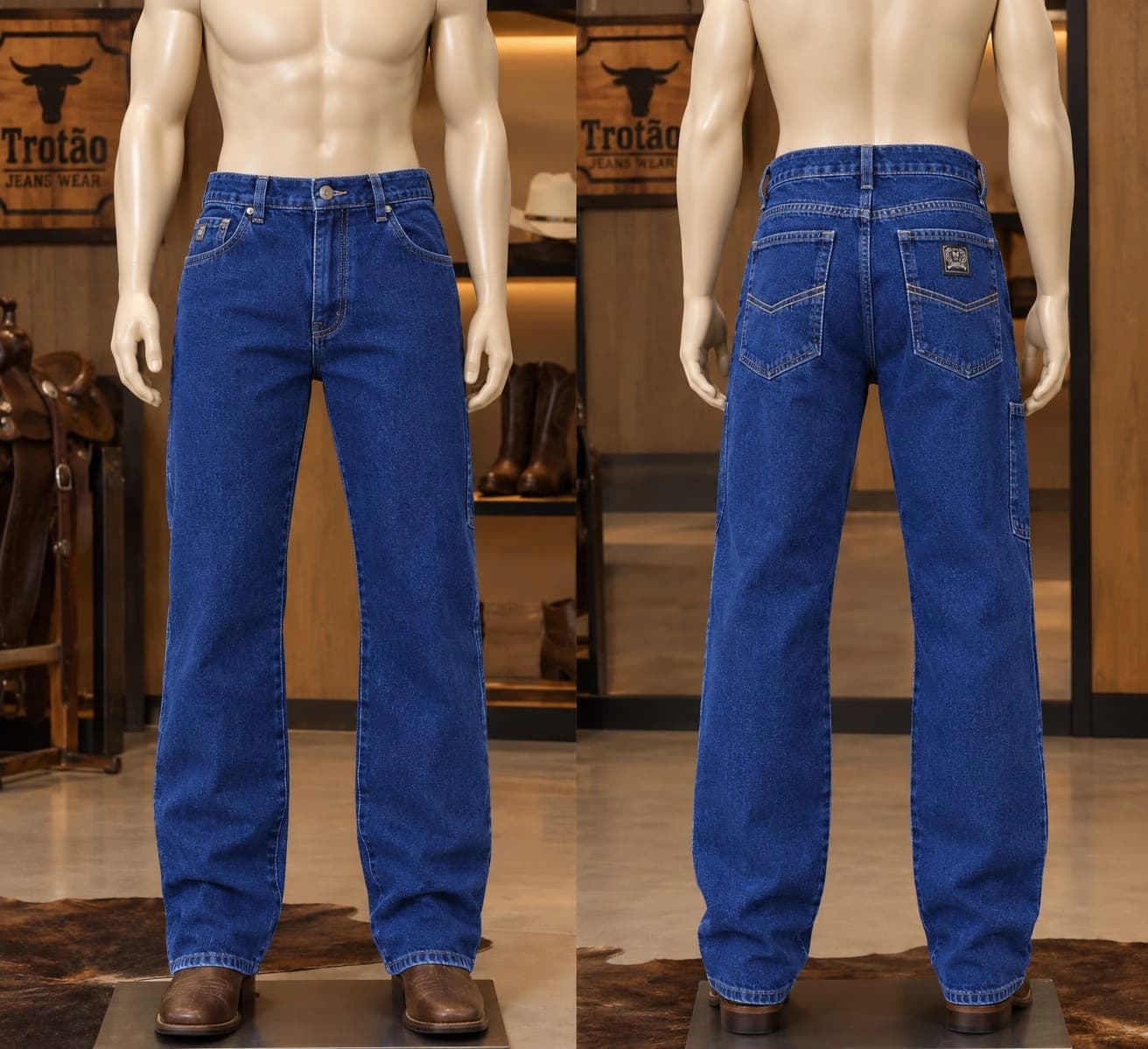 Calça Masculina Tradicional em Jeans