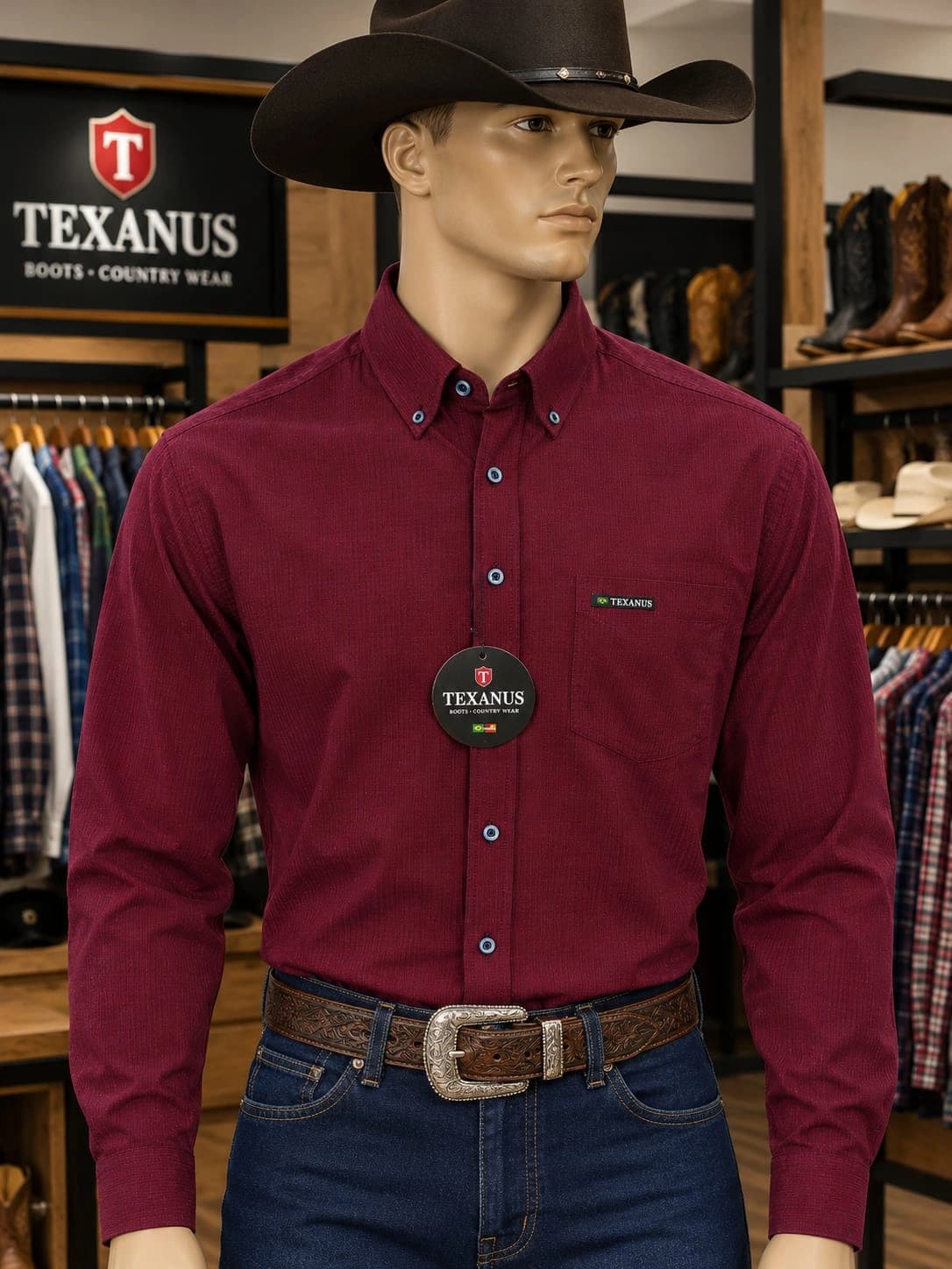 Camisa Masculina Xadrez Country 🤠