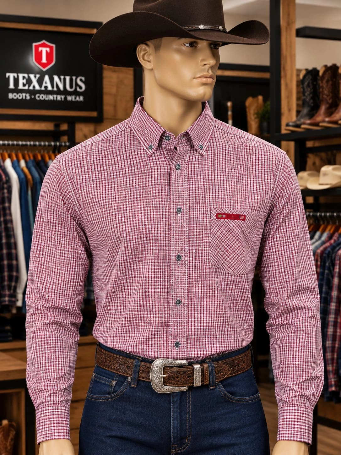 Camisa Masculina Xadrez Country 🤠