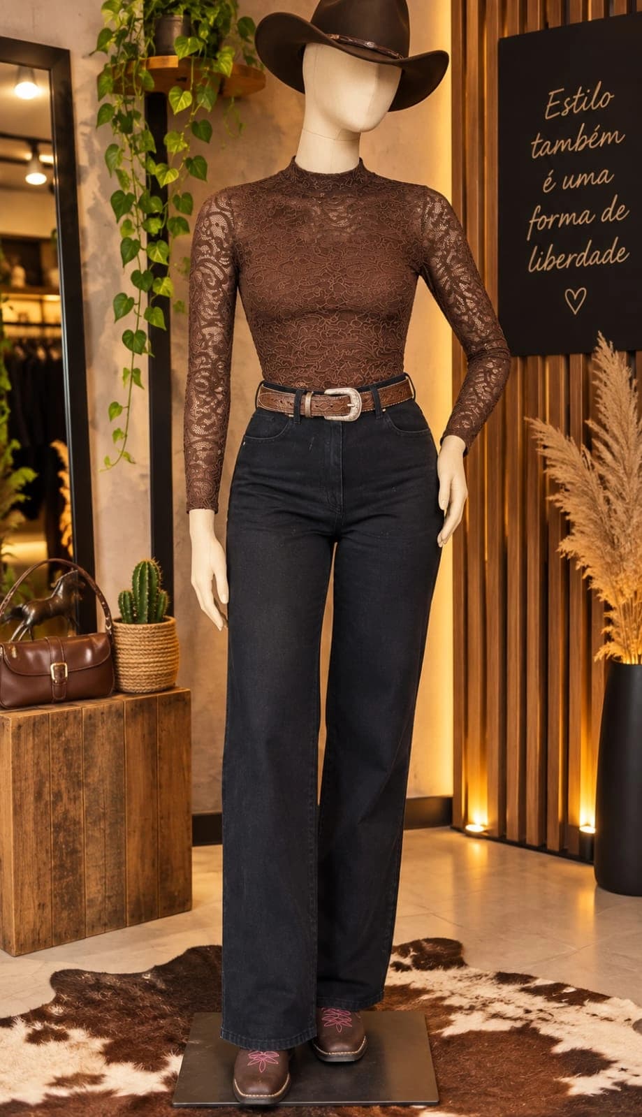 Wide Leg Feminina Preta