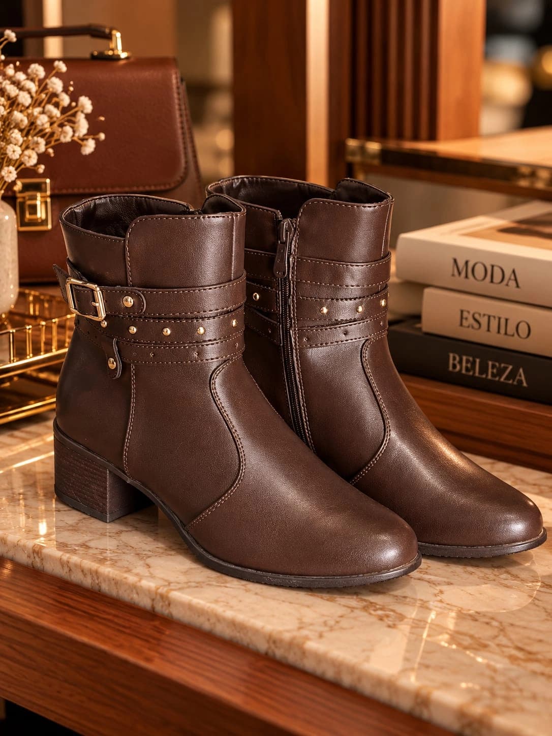 Bota Feminina de Cano Curto
