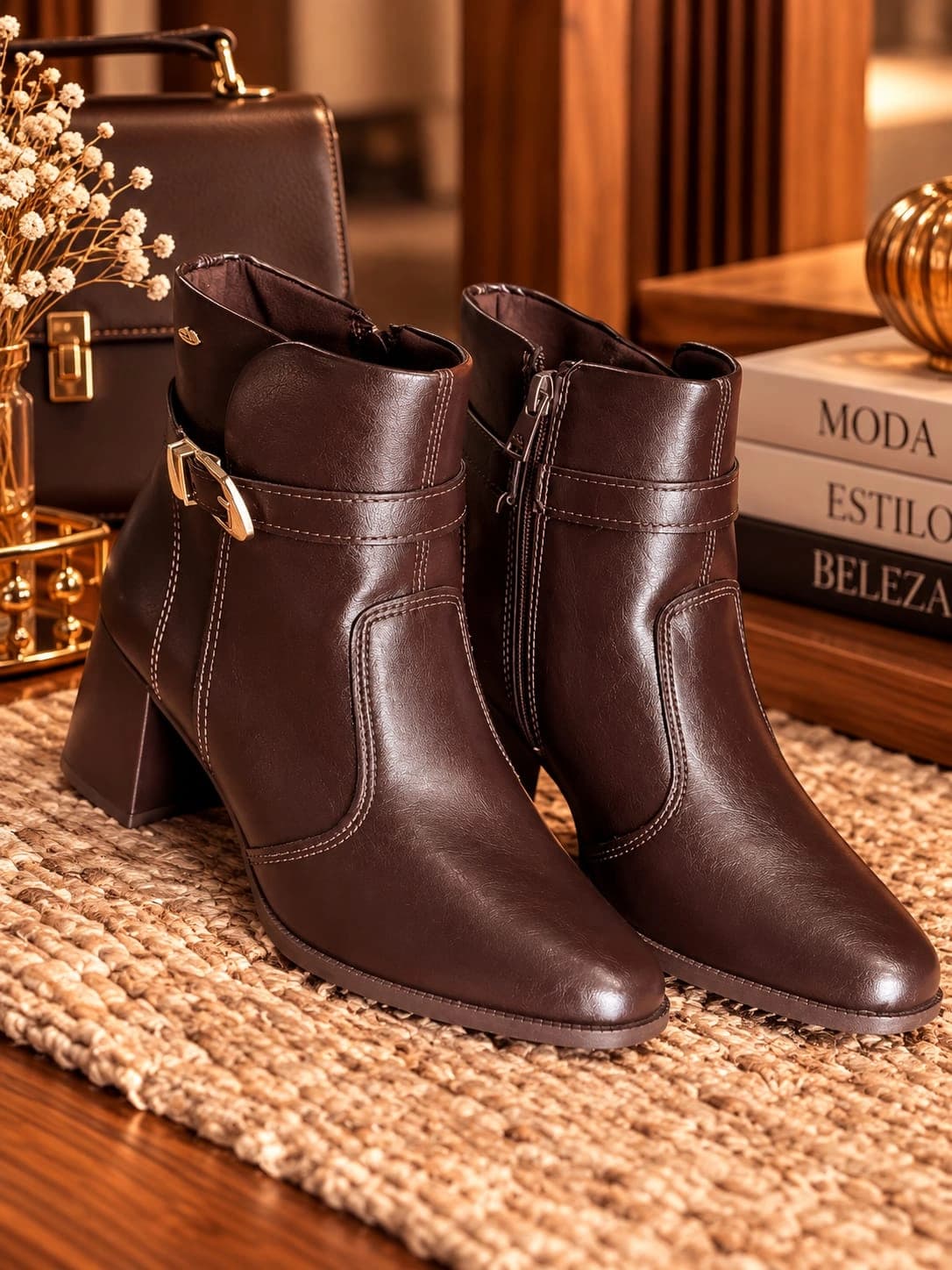 Bota Feminina de Cano Baixo