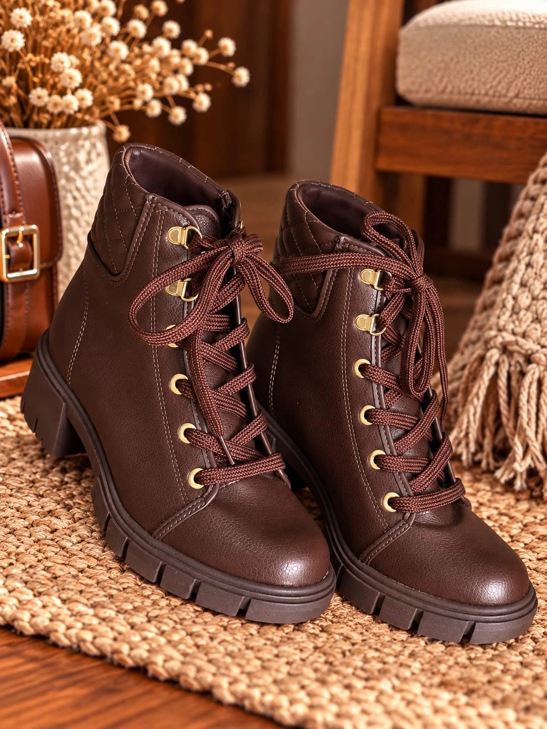 Coturno Feminino Marrom