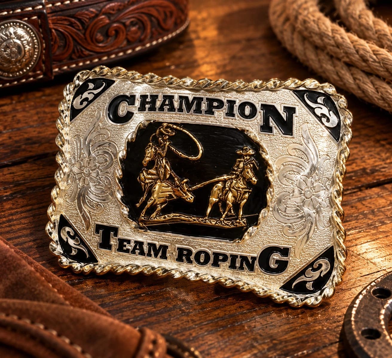 Fivela Country Champion Team Roping